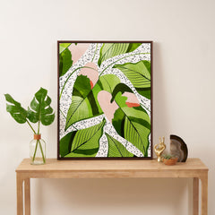 83 Oranges Blushing Leaves Art Canvas