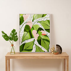 83 Oranges Blushing Leaves Art Canvas