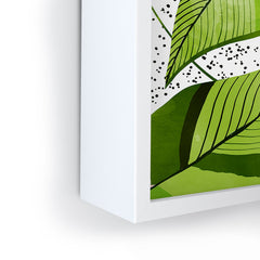 83 Oranges Blushing Leaves Framed Mini Art Print