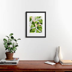 83 Oranges Blushing Leaves Framed Art Print