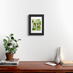 83 Oranges Blushing Leaves Framed Art Print