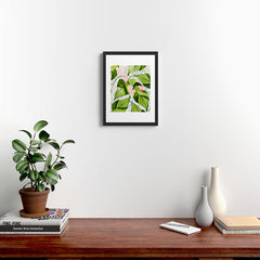 83 Oranges Blushing Leaves Framed Art Print