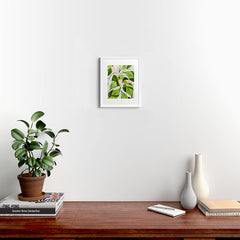 83 Oranges Blushing Leaves Framed Art Print