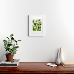83 Oranges Blushing Leaves Framed Art Print