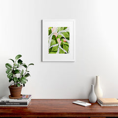 83 Oranges Blushing Leaves Framed Art Print