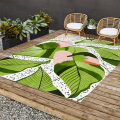 83 Oranges Blushing Leaves Outdoor Rug