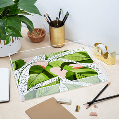 83 Oranges Blushing Leaves Acrylic Tray