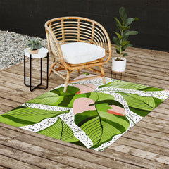 83 Oranges Blushing Leaves Outdoor Rug
