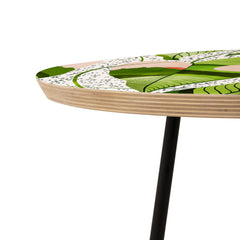 83 Oranges Blushing Leaves Round Side Table