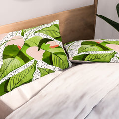 83 Oranges Blushing Leaves Pillow Shams