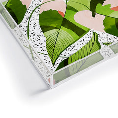 83 Oranges Blushing Leaves Acrylic Tray