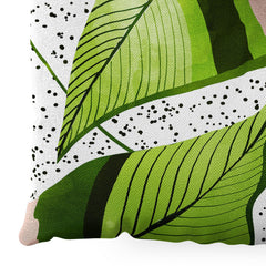 83 Oranges Blushing Leaves Floor Pillow Square