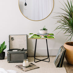 83 Oranges Blushing Leaves Side Table