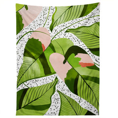 83 Oranges Blushing Leaves Tapestry