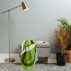 83 Oranges Blushing Leaves Throw Blanket
