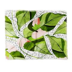 83 Oranges Blushing Leaves Throw Blanket