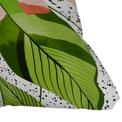 83 Oranges Blushing Leaves Outdoor Throw Pillow