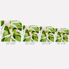 83 Oranges Blushing Leaves Outdoor Throw Pillow