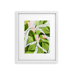 83 Oranges Blushing Leaves Framed Art Print