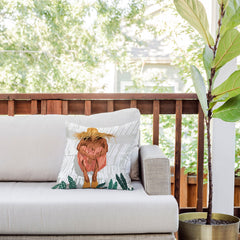 83 Oranges Bohemian Vacay Outdoor Throw Pillow