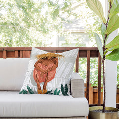 83 Oranges Bohemian Vacay Outdoor Throw Pillow