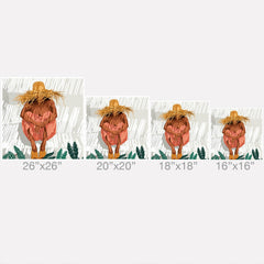 83 Oranges Bohemian Vacay Outdoor Throw Pillow