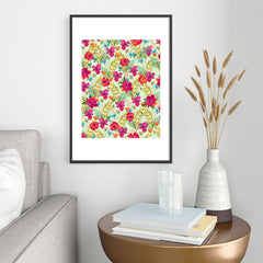 83 Oranges Bon heur Metal Framed Art Print