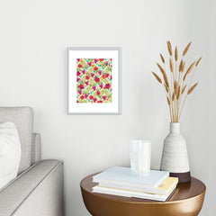 83 Oranges Bon heur Metal Framed Art Print