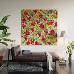 83 Oranges Bon heur Wood Wall Mural