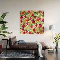 83 Oranges Bon heur Wood Wall Mural