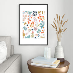 83 Oranges Botanical Harmony Metal Framed Art Print