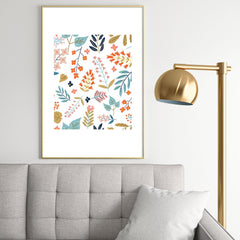83 Oranges Botanical Harmony Metal Framed Art Print