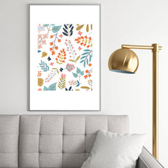 83 Oranges Botanical Harmony Metal Framed Art Print