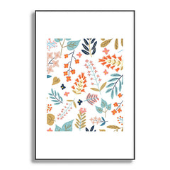83 Oranges Botanical Harmony Metal Framed Art Print