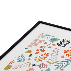 83 Oranges Botanical Harmony Metal Framed Art Print