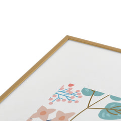 83 Oranges Botanical Harmony Metal Framed Art Print