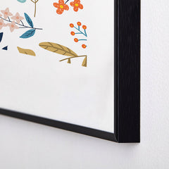 83 Oranges Botanical Harmony Metal Framed Art Print