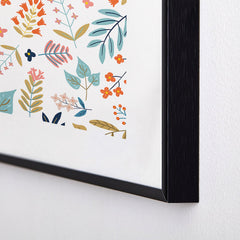 83 Oranges Botanical Harmony Metal Framed Art Print