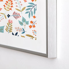 83 Oranges Botanical Harmony Metal Framed Art Print