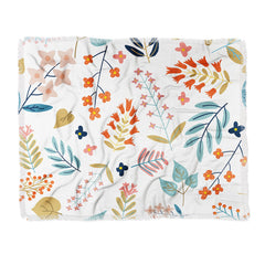 83 Oranges Botanical Harmony Throw Blanket
