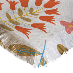 83 Oranges Botanical Harmony Throw Blanket