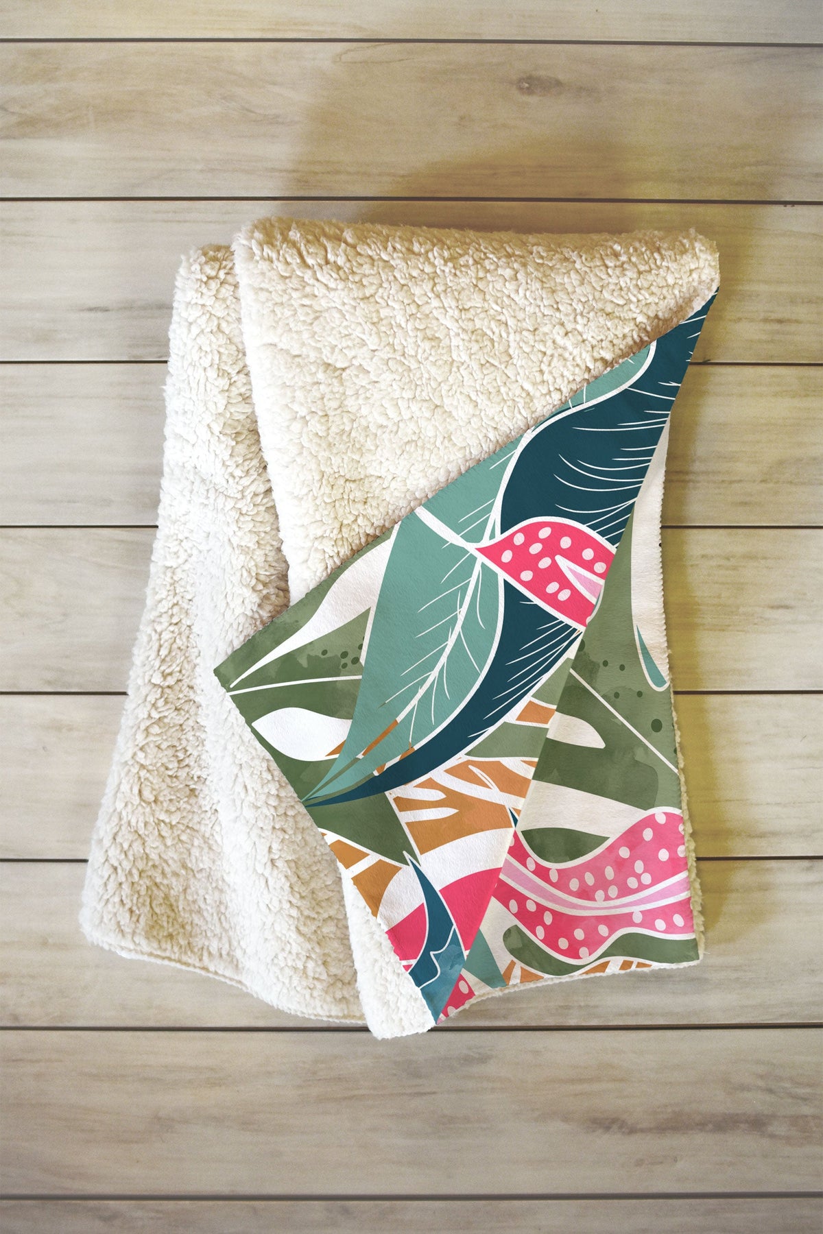 83 Oranges Botanicalia Fleece Throw Blanket