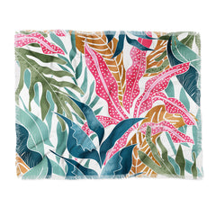 83 Oranges Botanicalia Throw Blanket