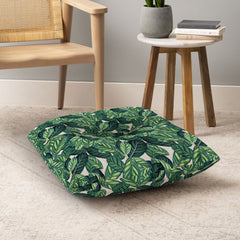 83 Oranges Botany Floor Pillow Square