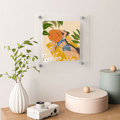 83 Oranges Bring Your Own Sunshine Floating Acrylic Print