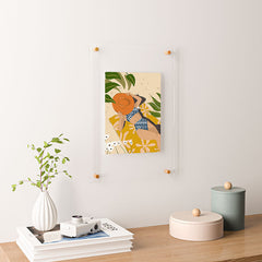 83 Oranges Bring Your Own Sunshine Floating Acrylic Print