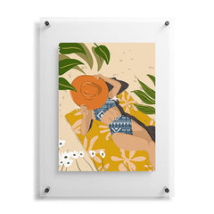 83 Oranges Bring Your Own Sunshine Floating Acrylic Print