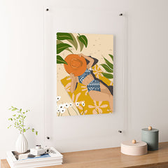 83 Oranges Bring Your Own Sunshine Floating Acrylic Print