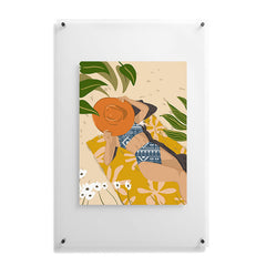 83 Oranges Bring Your Own Sunshine Floating Acrylic Print