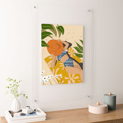 83 Oranges Bring Your Own Sunshine Floating Acrylic Print